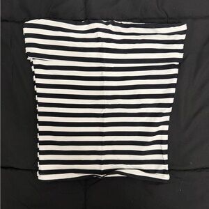Black and White Striped Top